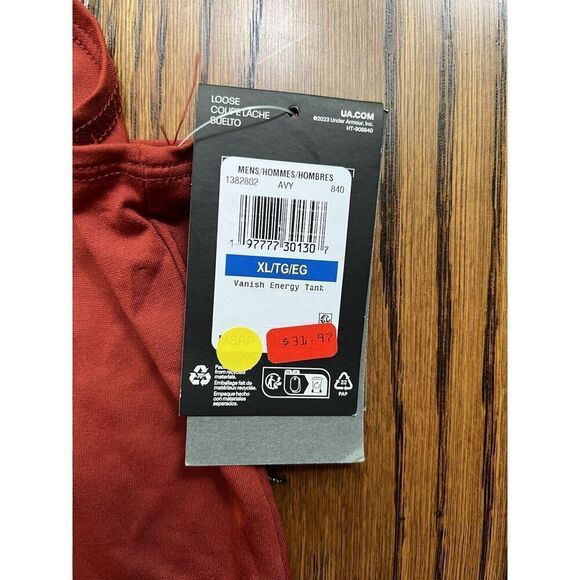 Under Armour UA Vanish Energy Men's Tank Top Shirt 1382802-840 NWT XL - Picture 4 of 6